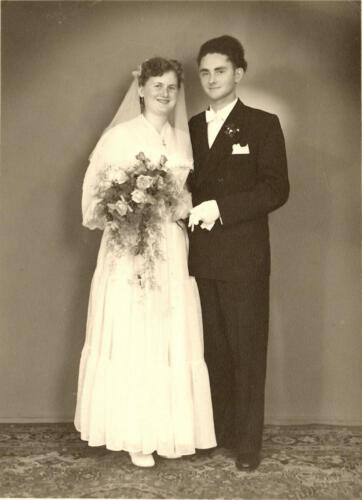 Hochzeit Eltern am 28.08.1954